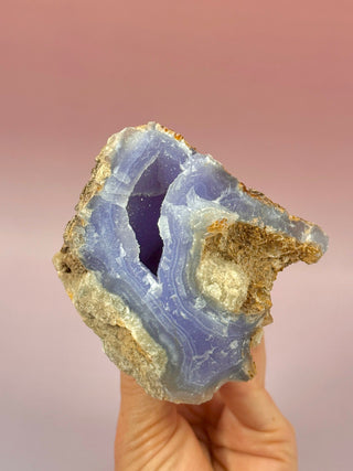 DRUZY BLUE LACE AGATE (2) Raw Crystal The Crystal Avenues