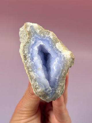 DRUZY BLUE LACE AGATE (7) Raw Crystal The Crystal Avenues