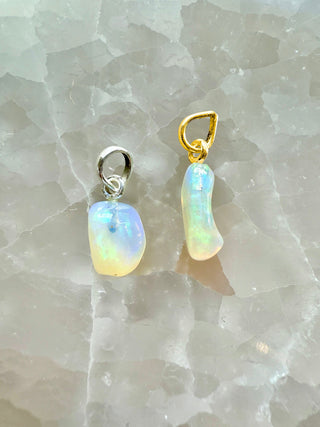ETHIOPIAN OPAL CRYSTAL NECKLACE - 'NUGGET' PENDANT Necklace The Crystal Avenues