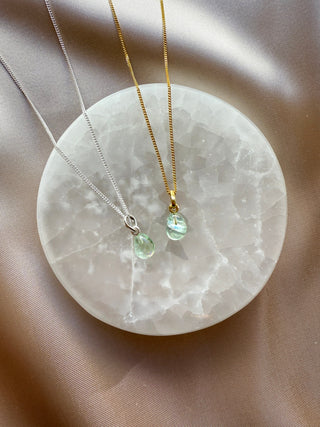 FLUORITE CRYSTAL NECKLACE - 'NUGGET' PENDANT Necklace The Crystal Avenues