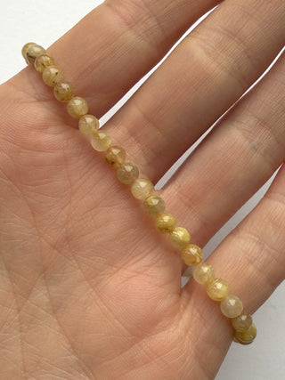 GOLDEN RUTILE QUARTZ BRACELET (4MM) Bracelet The Crystal Avenues