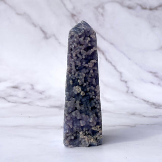 GRAPE AGATE TOWER - HAND CARVED (7) The Crystal Avenues