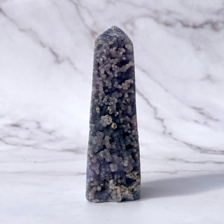 GRAPE AGATE TOWER - HAND CARVED (7) The Crystal Avenues