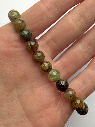 GREEN GARNET BRACELET (8MM) Bracelet The Crystal Avenues