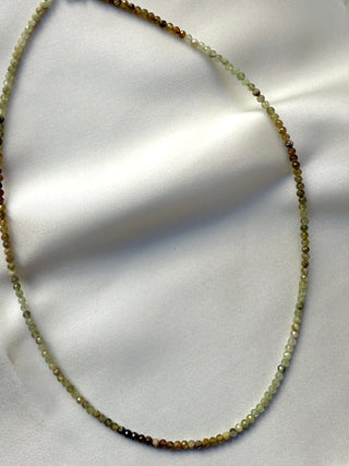 GREEN GARNET FACET CHOKER NECKLACE Necklace The Crystal Avenues