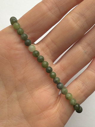 GREEN JADE BRACELET (4MM) Bracelet The Crystal Avenues