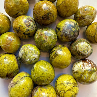 GREEN OPAL TUMBLE STONE Tumble Stone The Crystal Avenues