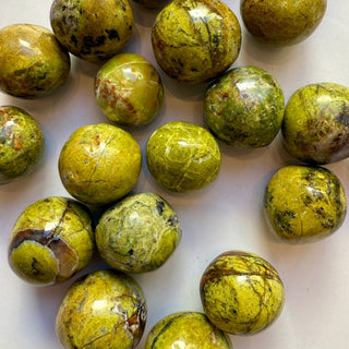 GREEN OPAL TUMBLE STONE Tumble Stone The Crystal Avenues