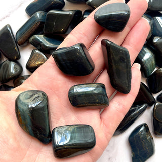 HAWK'S EYE TUMBLE STONE Tumble stone The Crystal Avenues