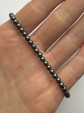 HEMATITE BRACELET (4MM) Bracelet The Crystal Avenues