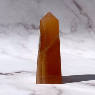 HONEY CALCITE TOWER (4) Palmstone The Crystal Avenues
