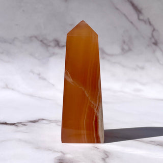 HONEY CALCITE TOWER (4) Palmstone The Crystal Avenues
