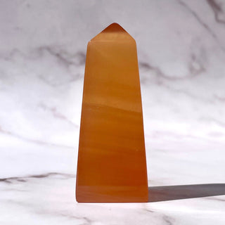 HONEY CALCITE TOWER (6) Palmstone The Crystal Avenues