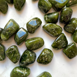 IDOCRASE (VESUVIANITE) TUMBLE STONE Tumble Stone The Crystal Avenues