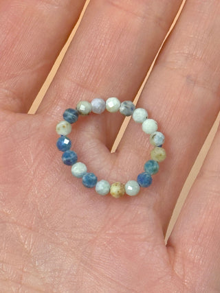 K2 - CRYSTAL STRETCH RING WITH FACETED BEADS Bracelet The Crystal Avenues
