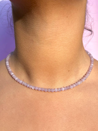 KUNZITE CHOKER NECKLACE Necklace The Crystal Avenues