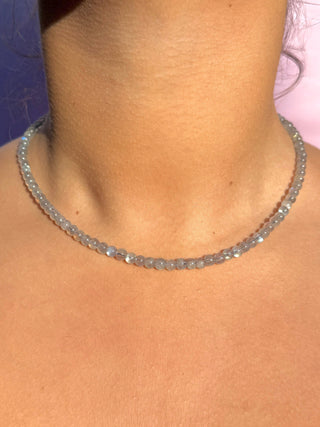 LABRADORITE CHOKER NECKLACE Necklace The Crystal Avenues