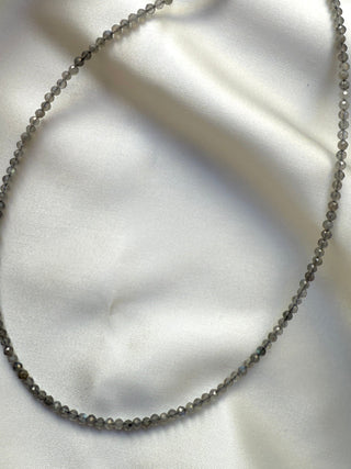 LABRADORITE FACET CHOKER NECKLACE Necklace The Crystal Avenues