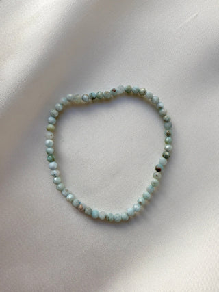 LARIMAR FACET STRETCH BRACELET Bracelet The Crystal Avenues