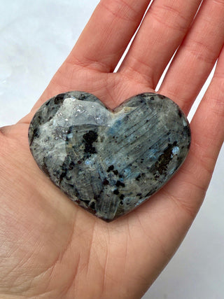 LARVIKITE HEART (5) Heart The Crystal Avenues