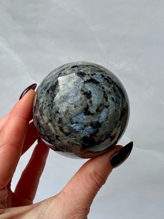 LARVIKITE SPHERE (2) Bracelet The Crystal Avenues