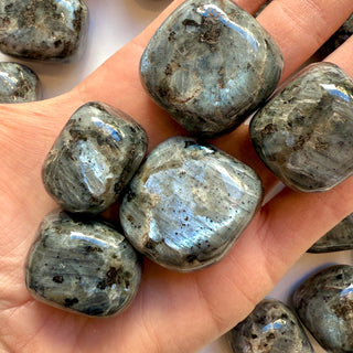 LARVIKITE TUMBLE STONE Tumble stone The Crystal Avenues