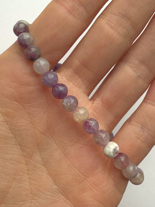 LEPIDOLITE W. PINK TOURMALINE (UNICORN STONE) BRACELET Bracelet The Crystal Avenues