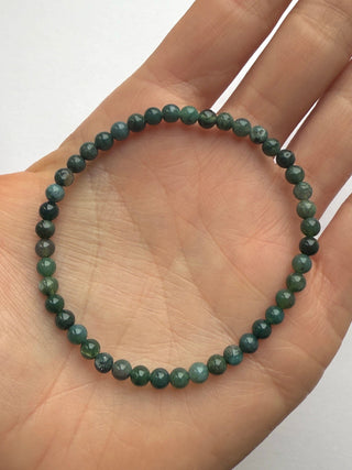 MOSS AGATE BRACELET (4MM) Bracelet The Crystal Avenues