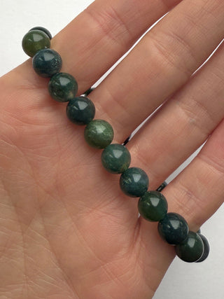MOSS AGATE BRACELET (8MM) Bracelet The Crystal Avenues