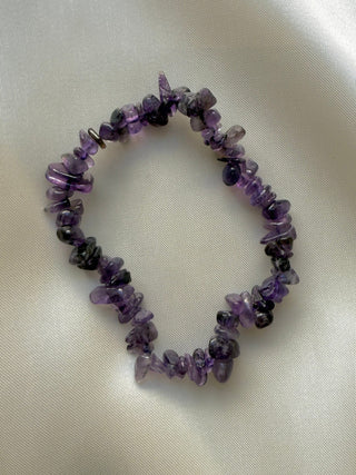 NATURAL AMETHYST CHIP BRACELET Bracelet The Crystal Avenues