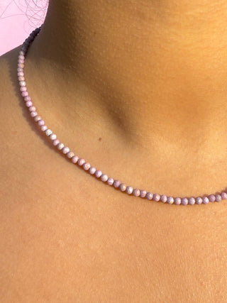 PHOSPHOPSIDERITE FACET CHOKER NECKLACE Necklace The Crystal Avenues