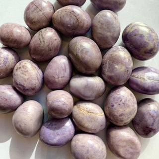 PURPLE JADE TUMBLE STONE tumble stone The Crystal Avenues