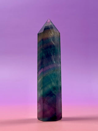 RAINBOW FLUORITE TOWER (2) The Crystal Avenues