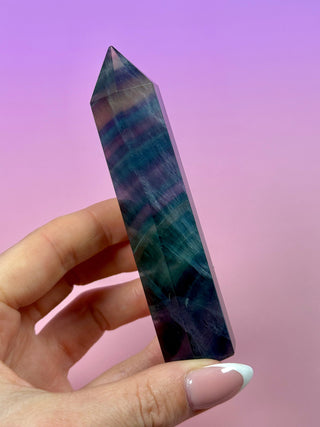 RAINBOW FLUORITE TOWER (2) The Crystal Avenues