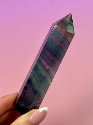 RAINBOW FLUORITE TOWER (2) The Crystal Avenues