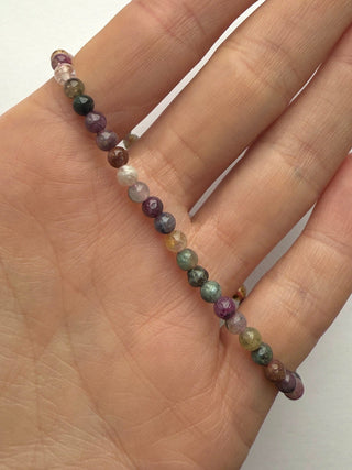 RAINBOW TOURMALINE BRACELET (4MM) Bracelet The Crystal Avenues