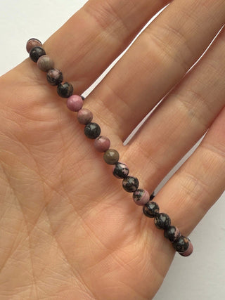 RHODONITE BRACELET (4MM) Bracelet The Crystal Avenues