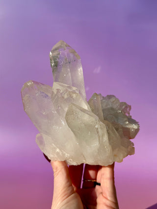 ROCK CRYSTAL CLUSTER - A QUALITY (9) Cluster The Crystal Avenues