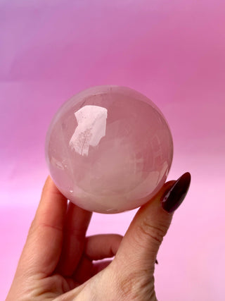 ROSE QUARTZ SPHERE (1) The Crystal Avenues