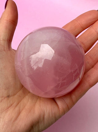 ROSE QUARTZ SPHERE (1) The Crystal Avenues