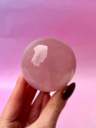 ROSE QUARTZ SPHERE (1) The Crystal Avenues