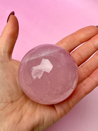 ROSE QUARTZ SPHERE (2) The Crystal Avenues