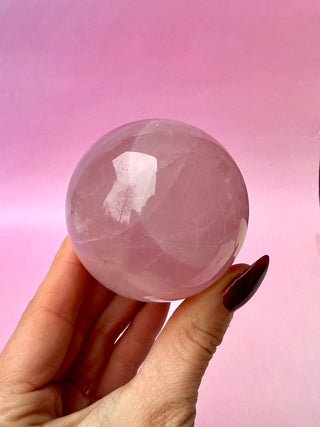 ROSE QUARTZ SPHERE (2) The Crystal Avenues