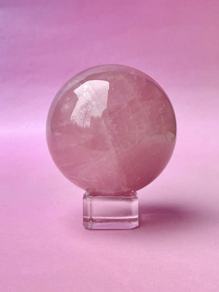ROSE QUARTZ SPHERE (2) The Crystal Avenues