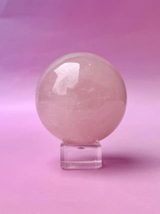 ROSE QUARTZ SPHERE (3) The Crystal Avenues