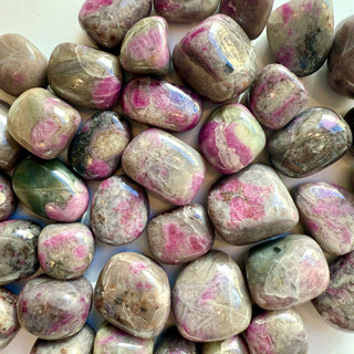 RUBY IN FELDSPAR TUMBLE STONE Tumble Stone The Crystal Avenues