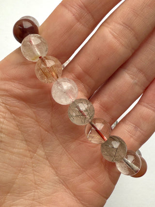 RUTILE QUARTZ BRACELET (10MM) Bracelet The Crystal Avenues