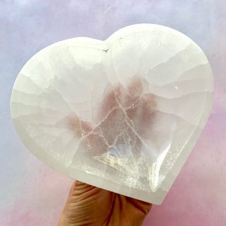 SELENITE HEART BOWL Crystal Bowl The Crystal Avenues