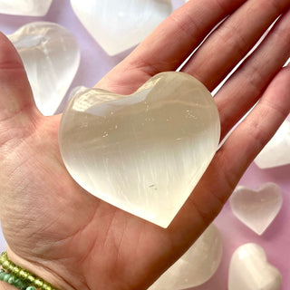 SELENITE HEART Crystal Bowl The Crystal Avenues