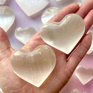 SELENITE HEART Crystal Bowl The Crystal Avenues
